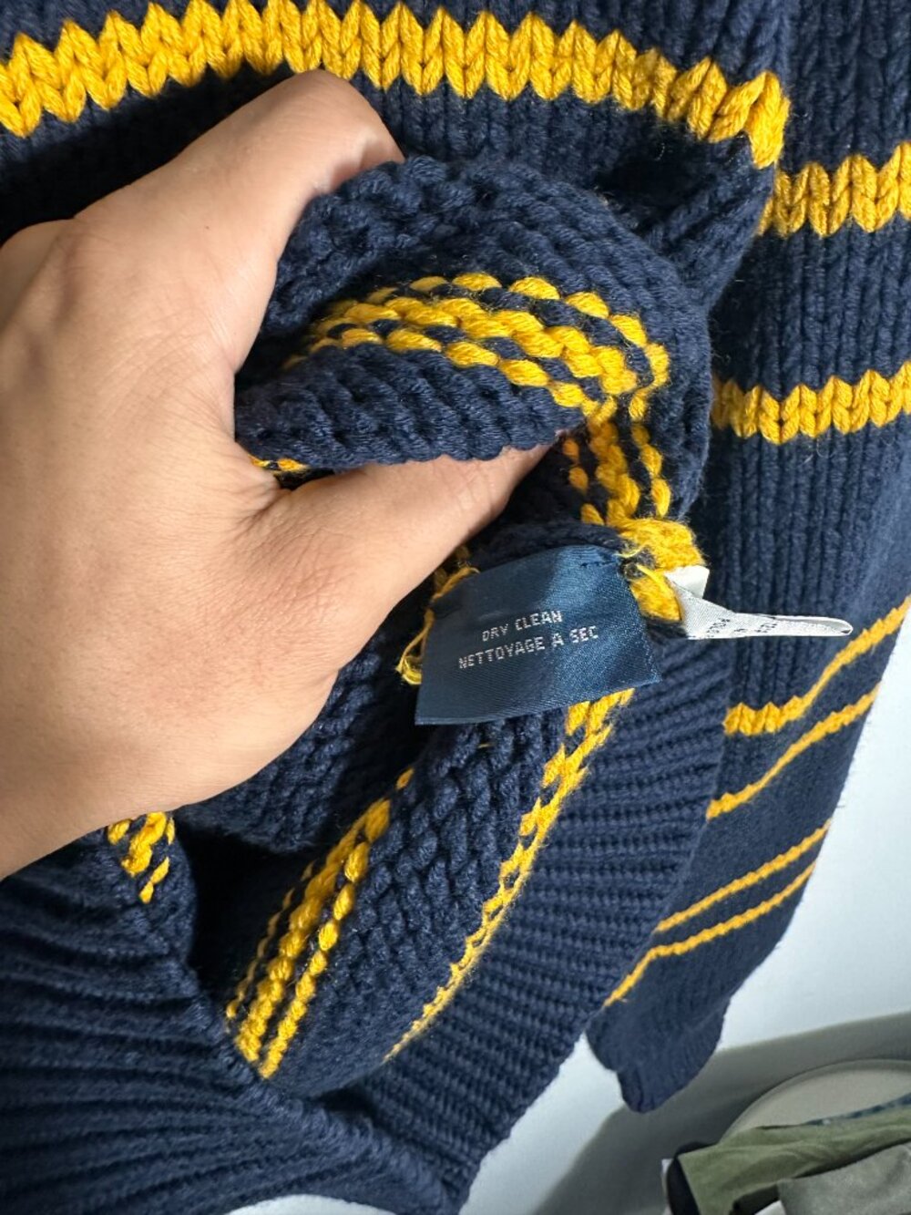 Rare Vintage Polo Ralph Lauren Chunky Knit Wool Blend Turtle Neck Sweater - Picture 5 of 6